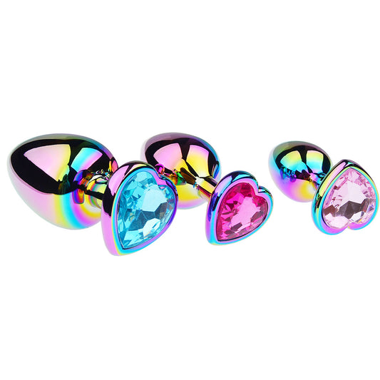 Heart-Shaped Metal Plug Set - product photo 2