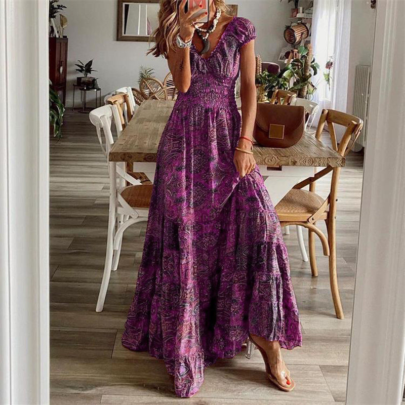 Floral A-line dress additional angle