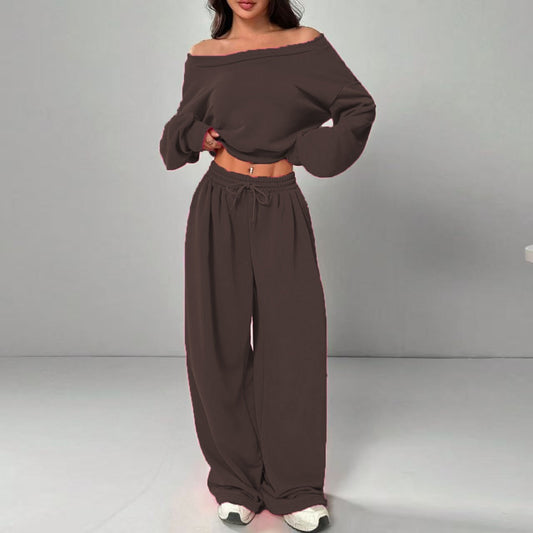 Casual 2-piece sweatshirt and trousers set for women - view 2
