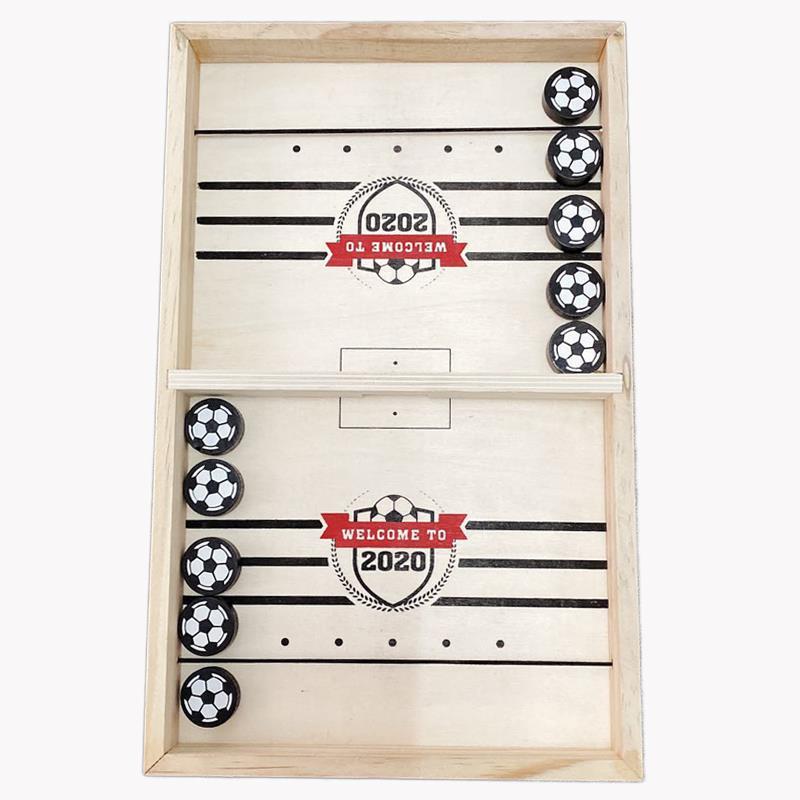 Wooden sling game, size comparison