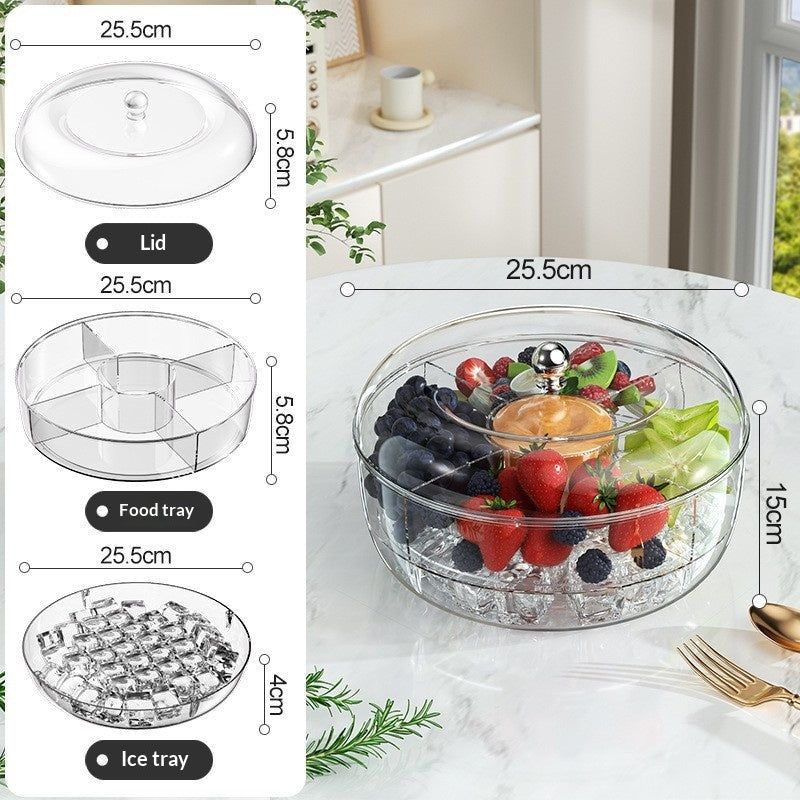 Container dimensions and size reference diagram