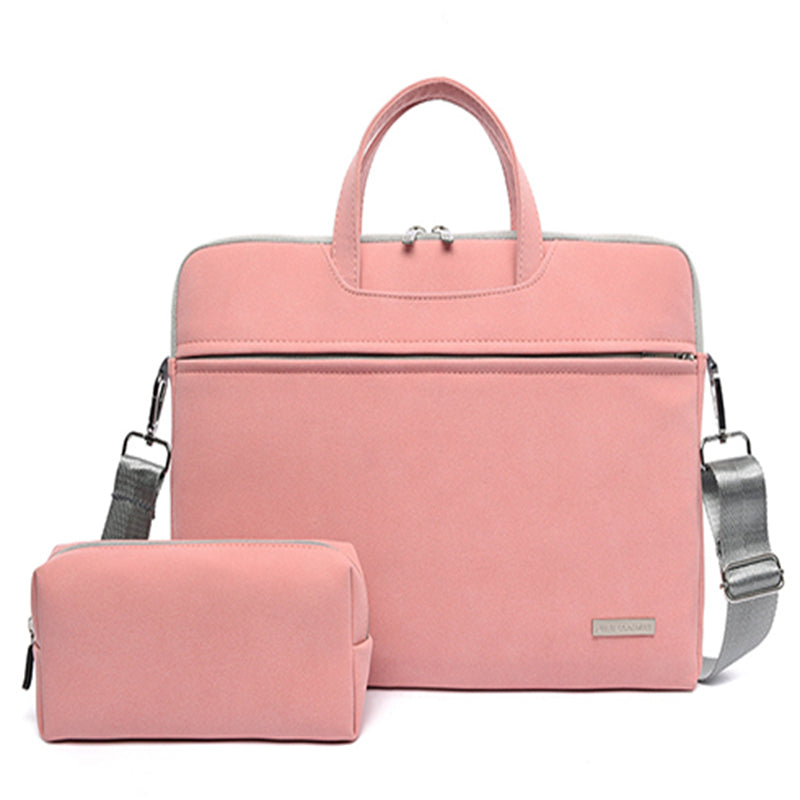 PU Leather Laptop Bag - Convertible Shoulder Briefcase - product photo 10 of 10