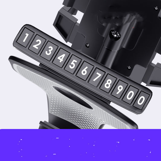Rotating Multi-Function Car Phone Mount with Parking Card - product photo 2