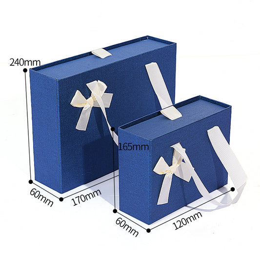 Wedding gift box drawer pulled open
