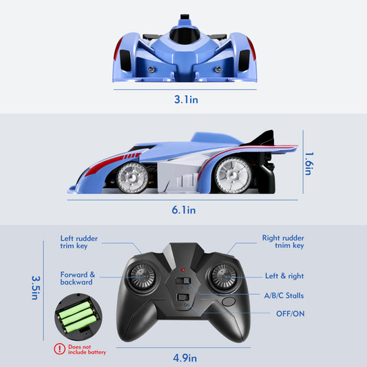 Remote control toy car with wall-climbing function – product photo 2