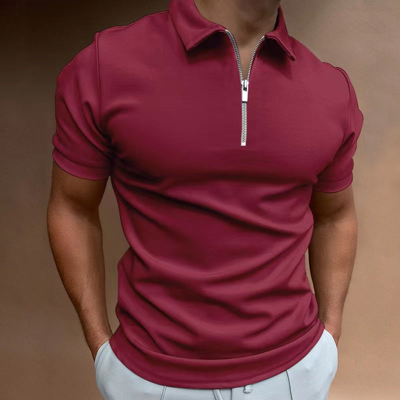Men's Casual Digital Print Polo Shirt β Loose Fit - product photo 14 of 14