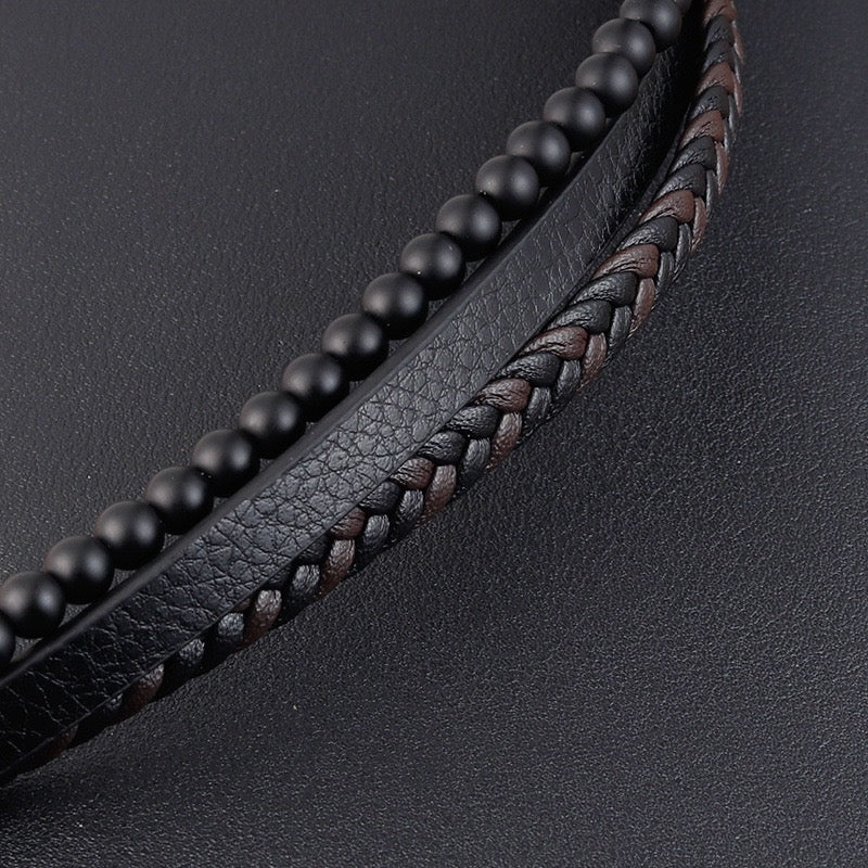 Men's Titanium Steel Geometric Bracelet, Polished