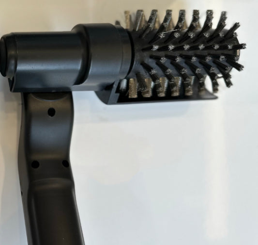 Electric grill brush stainless steel head
