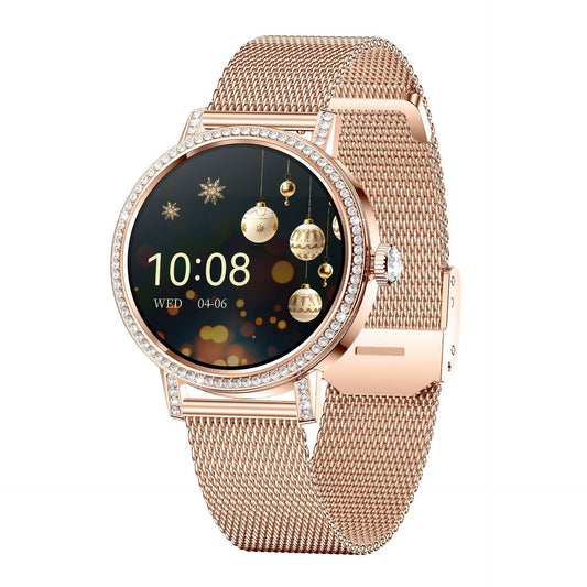 Smartwatch worn on wrist - front view