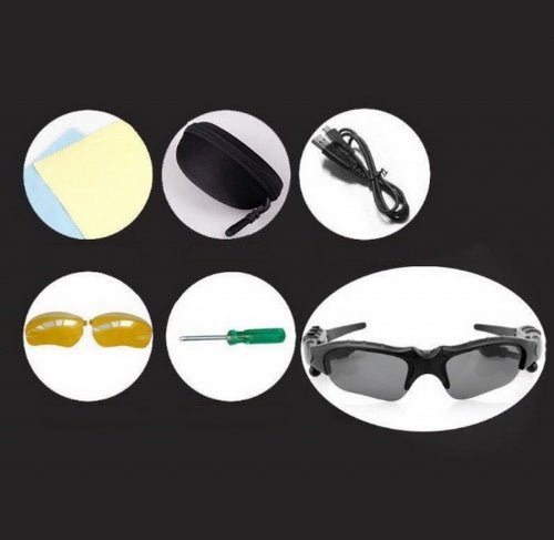 Outdoor Bluetooth 5.0 Smart Sunglasses with Wireless Headphones & Microphone - product photo 2 of 5