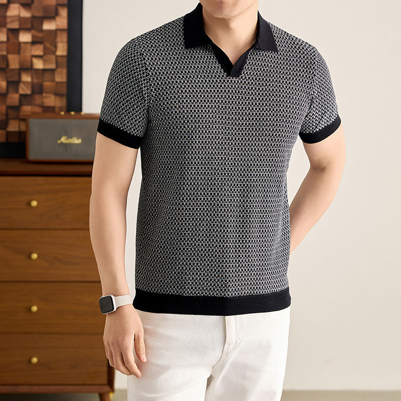 Men's Solid Color Breathable T-Shirt β Slim Fit Cotton Tee β photo 8 of 8