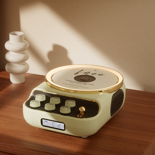 Retro Bluetooth speaker, ambience light glowing