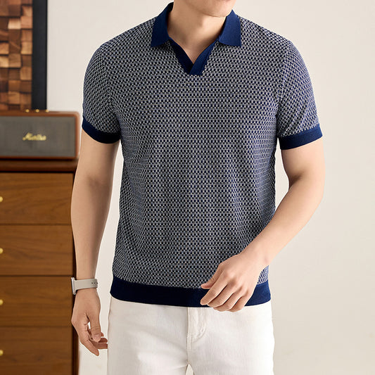 Men's Solid Color Breathable T-Shirt β Slim Fit Cotton Tee β photo 2 of 8