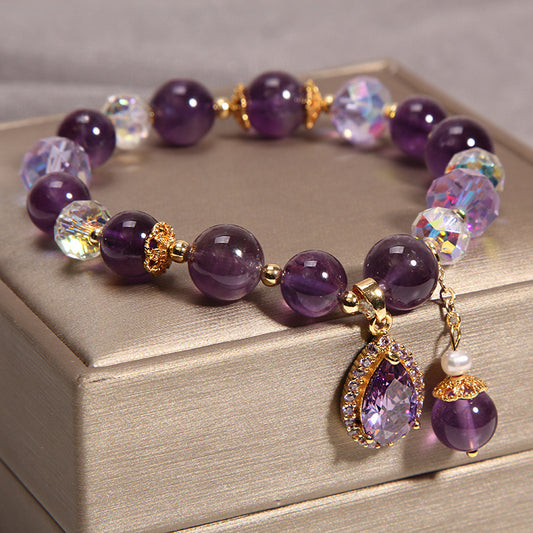 Vintage Purple Crystal Bracelet - photo 2