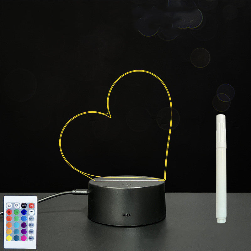 3D acrylic LED message board - additional angle