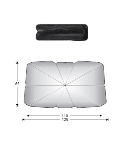 Foldable Car Windshield Sunshade β UV & Heat Blocking Umbrella Cover - product photo 2 of 8