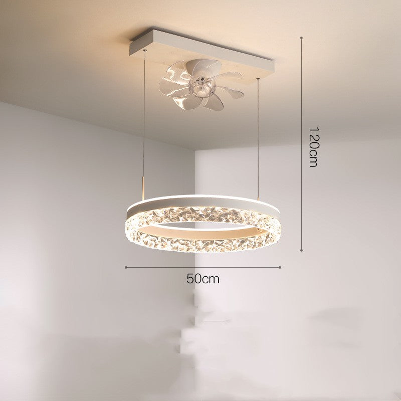 Invisible Ceiling Fan Light β Scandinavian Light Luxury Design - product photo 7 of 7