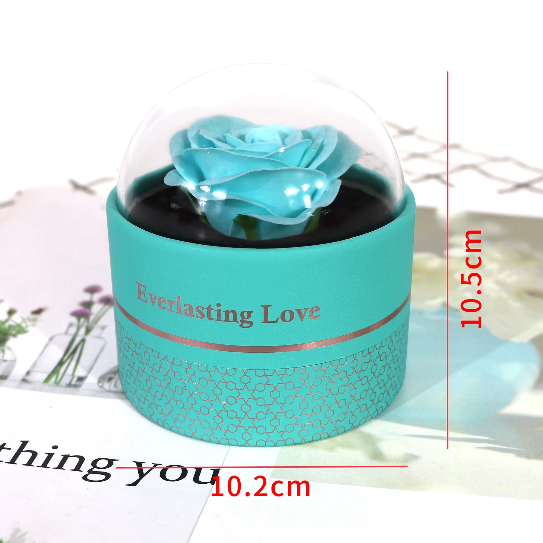 Jewelry gift box set including greeting card
