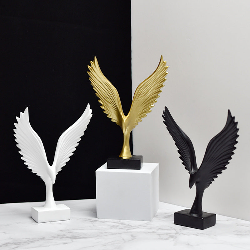 Mini Resin Wing Figurine – Decorative Angel & Roc Statue – photo 1 of 11