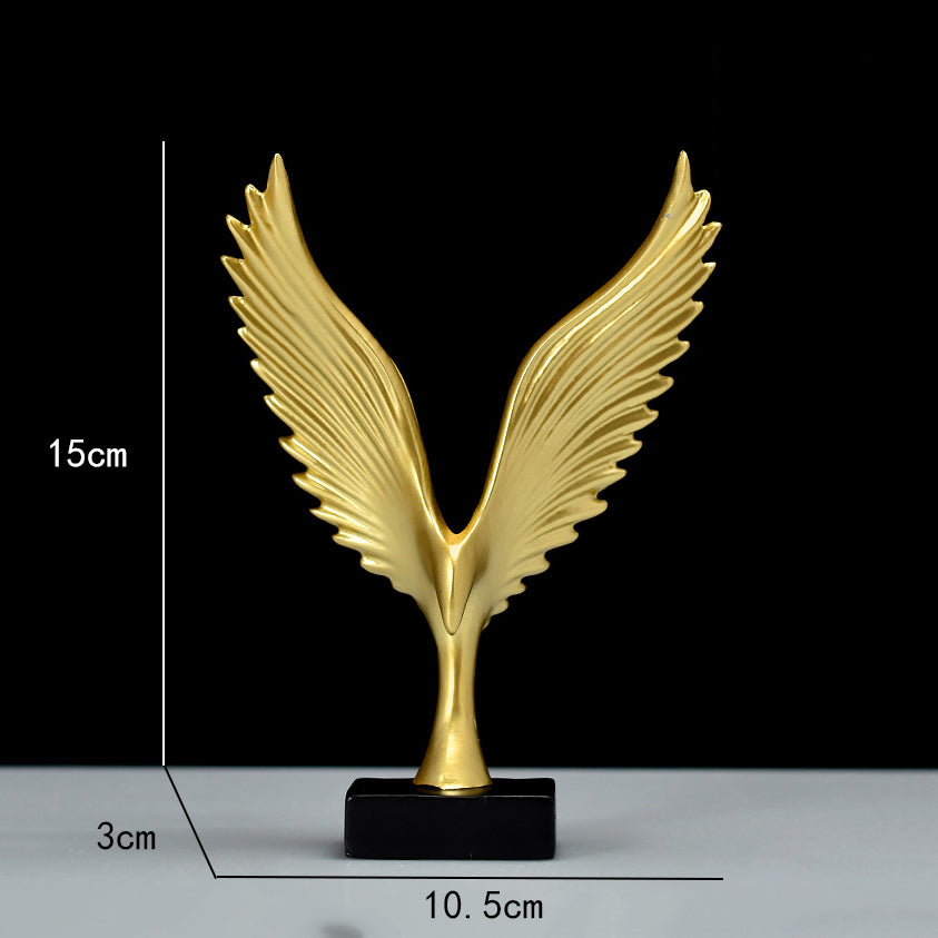Mini Resin Wing Figurine – Decorative Angel & Roc Statue – photo 6 of 11
