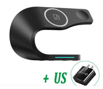 4-in-1 wireless charging stand for phone watch and earphones - photo 9 of 12