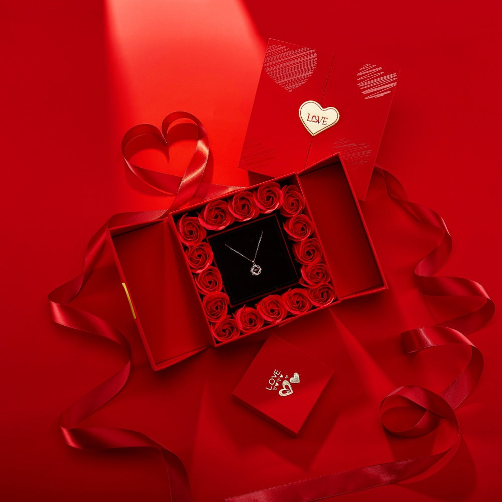 Matching handbag-style tote for jewelry gift box