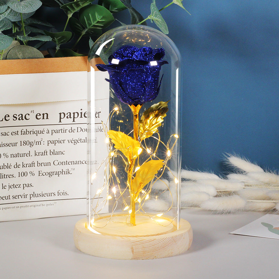 Eternal Rose LED Light in Glass Dome – Romantic Gift for Valentine's, Weddings & Mother's Day - product photo 6 of 8