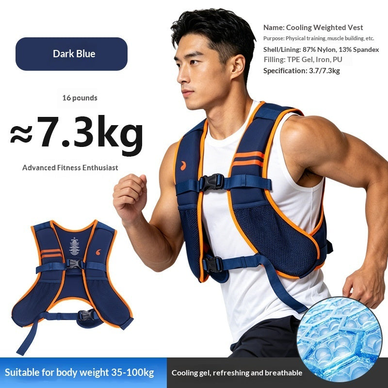 weighted vest worn during workout