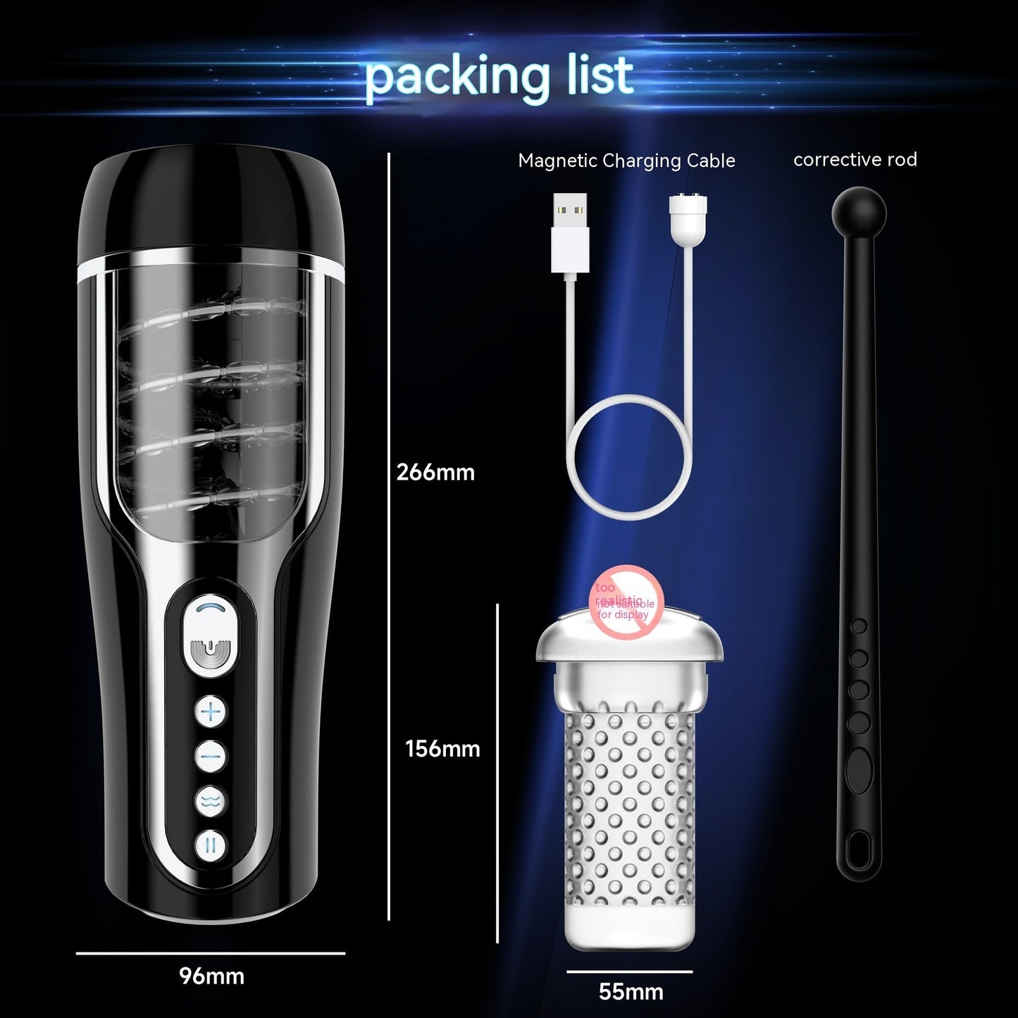 Massager packaging box shown