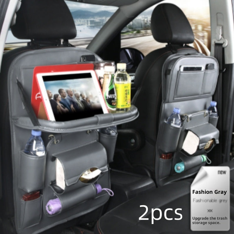 PU Leather Car Storage Bag – Multifunction Seat Back Hanging Organizer - product photo 19 of 25