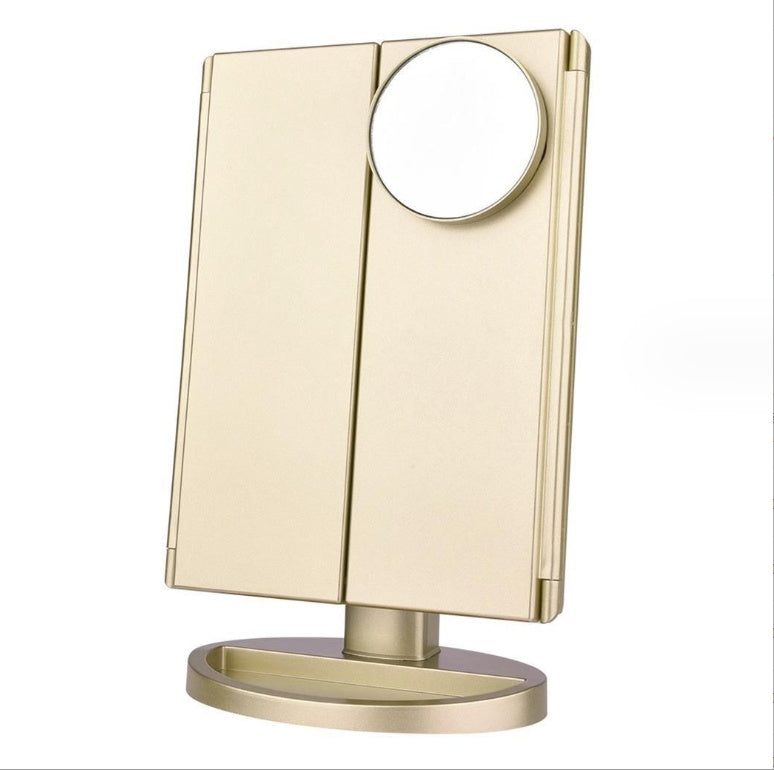 Makeup mirror side angle
