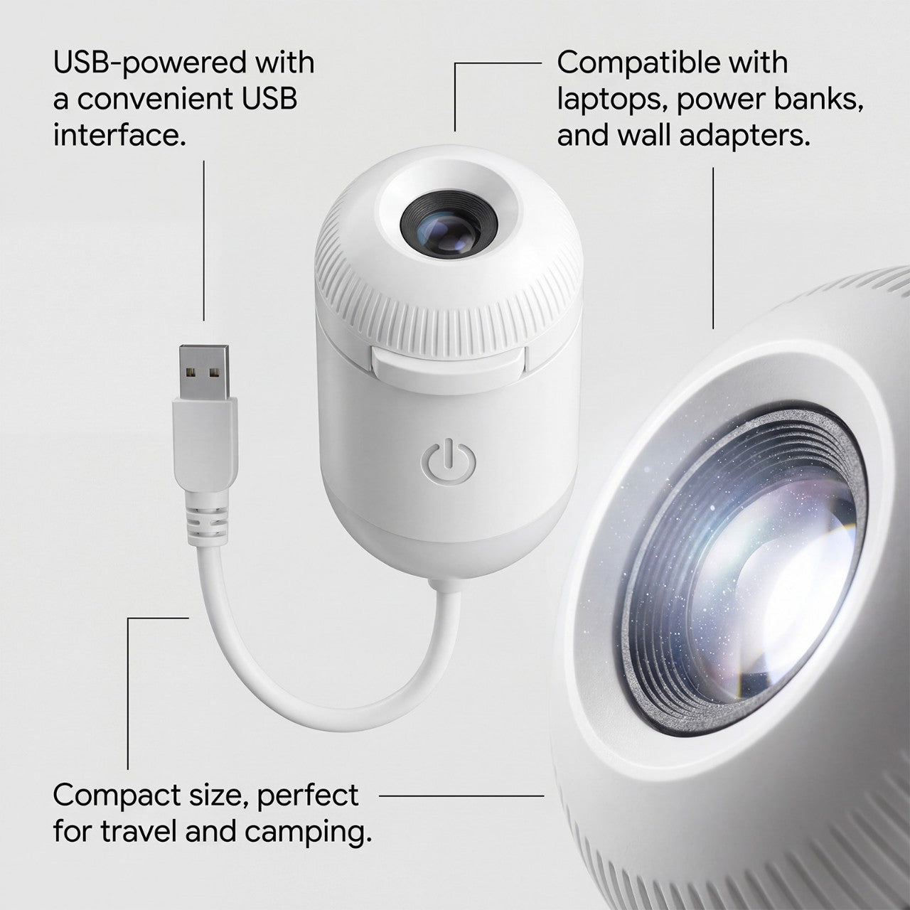 USB projection lamp touch control