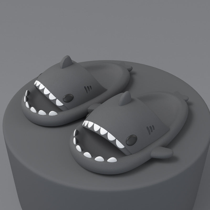 Cartoon Shark Slippers - Soft Non-Slip Indoor & Outdoor Slippers for Couples - product photo 24 of 25