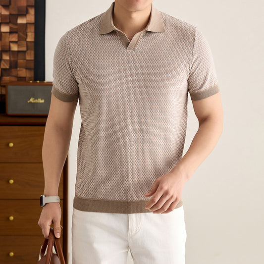 Men's Solid Color Breathable T-Shirt – Slim Fit Cotton Tee – photo 1 of 8