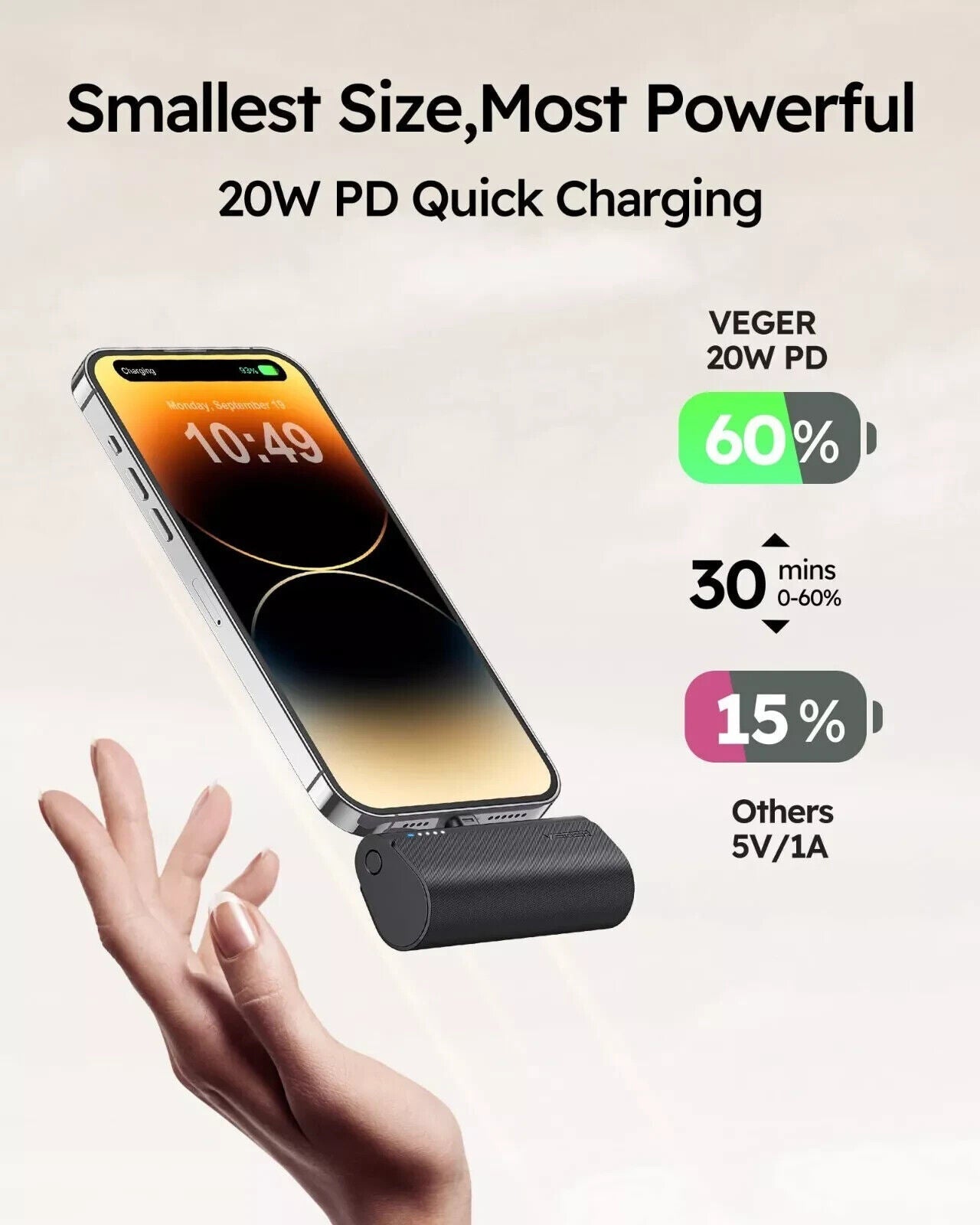 Power bank used while traveling