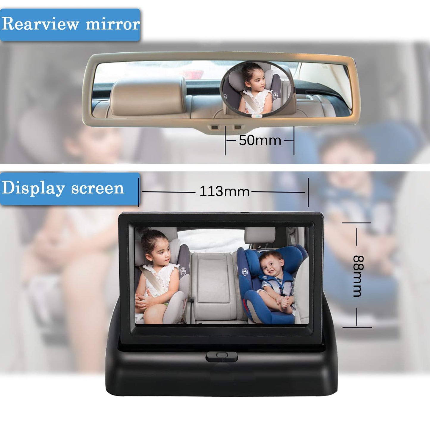 4.3 inch car reversing display monitor - packaging