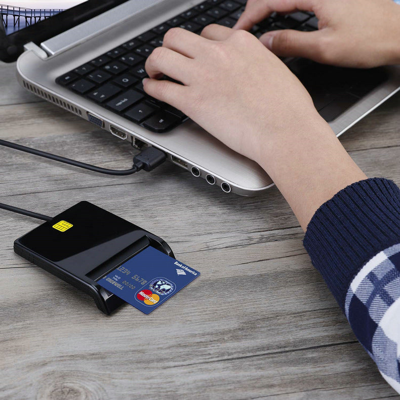 USB Smart Card Reader - ID, SIM, CAC & Bank Card Reader - product photo 5 of 10