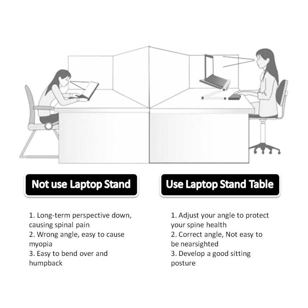 Foldable Laptop Stand Ergonomic Desk Tablet Holder - product photo 6 of 6