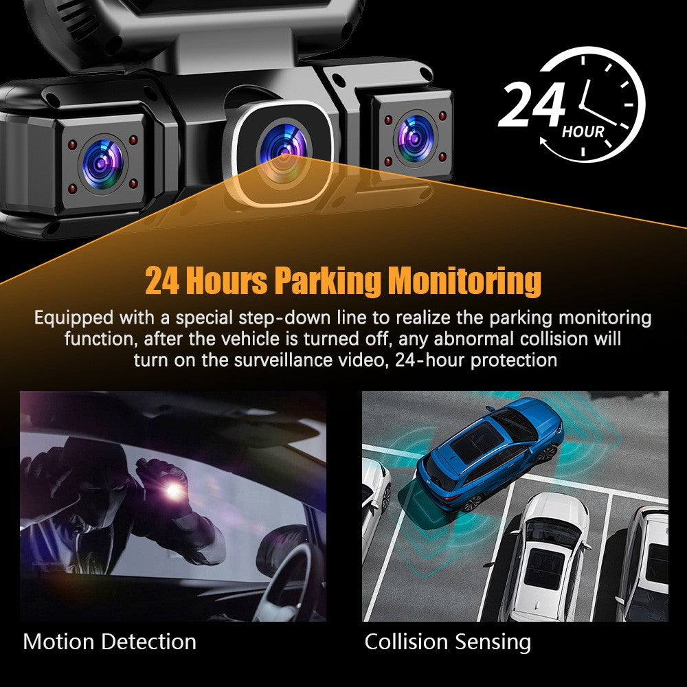 4-channel WiFi dash cam - wiring accessories