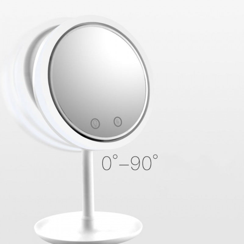 LED makeup mirror fan detail