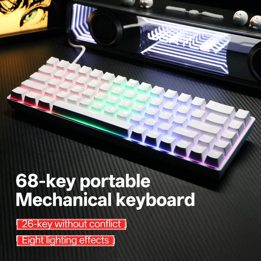 KL61 mechanical keyboard, top view