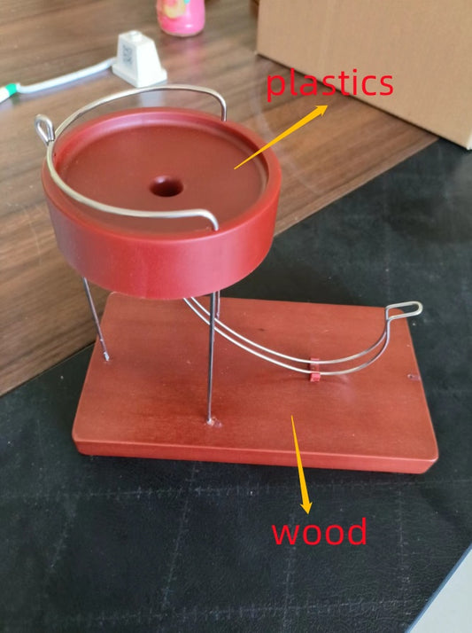 Marble machine wood and wire track detail