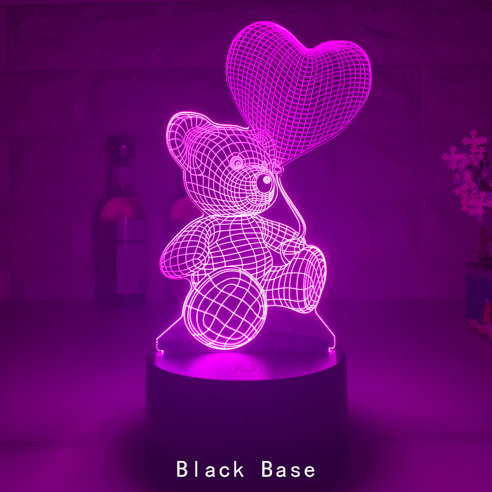 3D acrylic LED night light USB neon lamp - photo 11 of 13