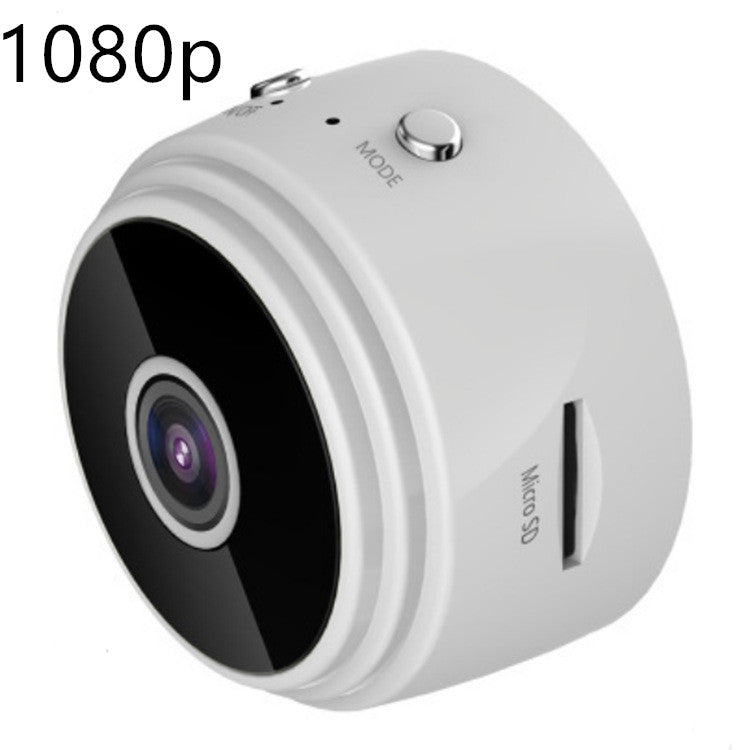 Mini sports camera attached to helmet
