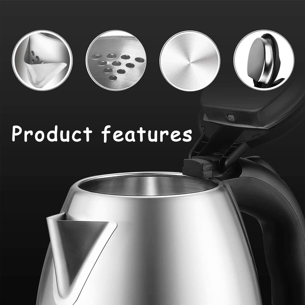 electric kettle pouring water