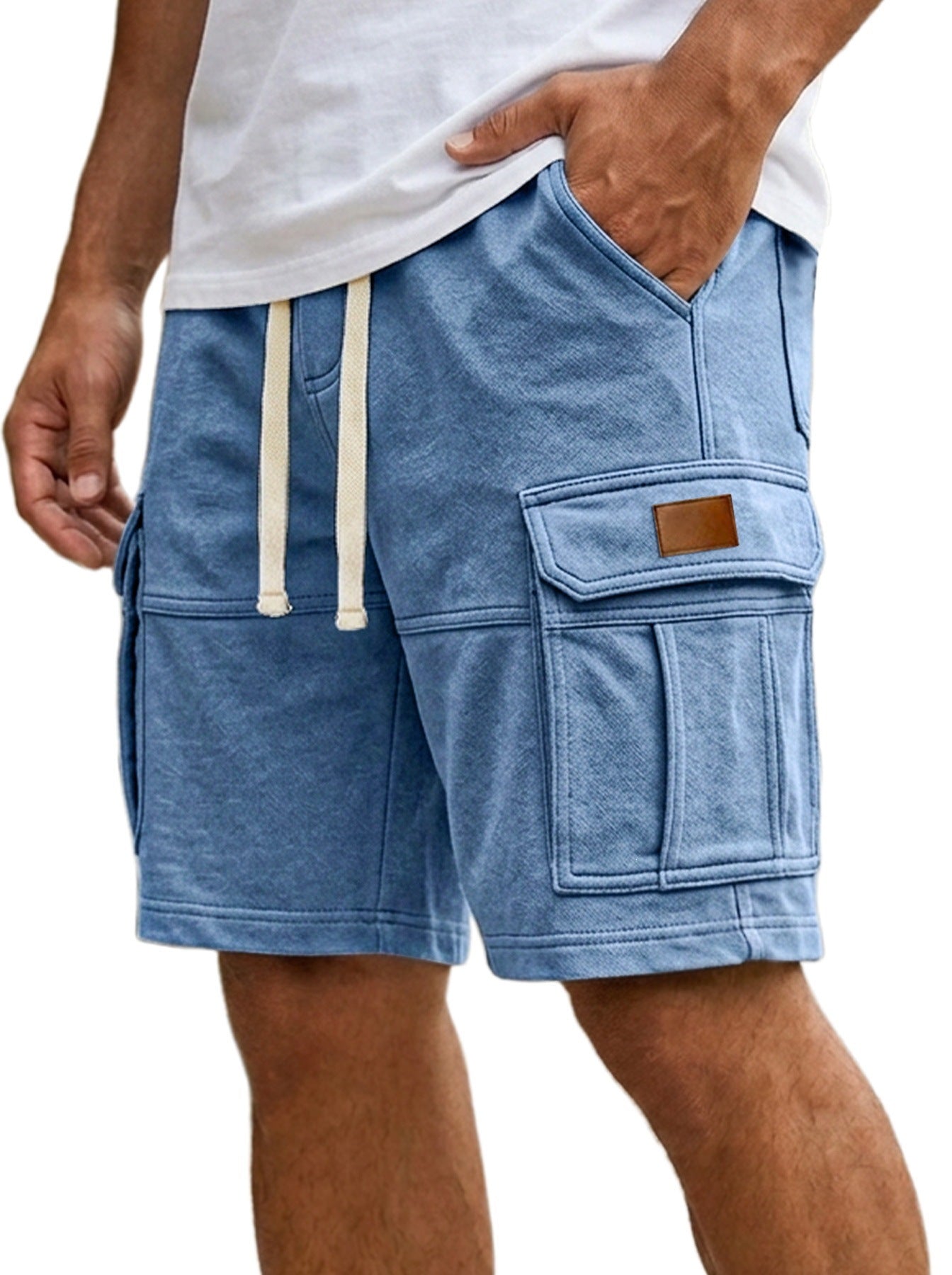 Men's cargo shorts - fabric close-up