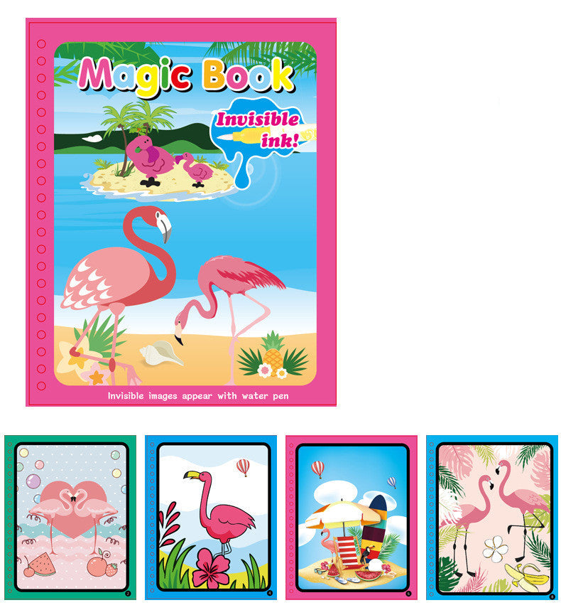 Water painting book Transportation theme