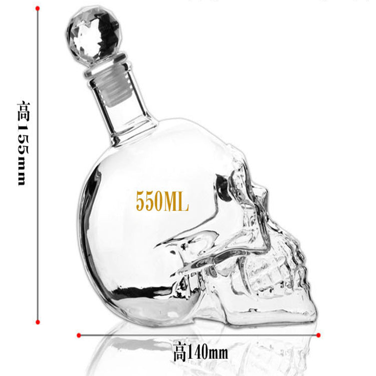 Skull decanter bottle gift packaging