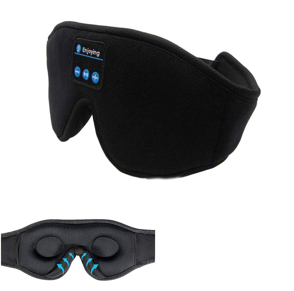 Wireless sleep mask - charging port