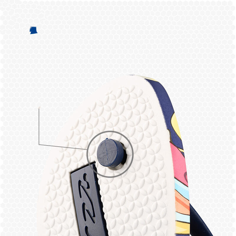 Flip flops worn on beach setting